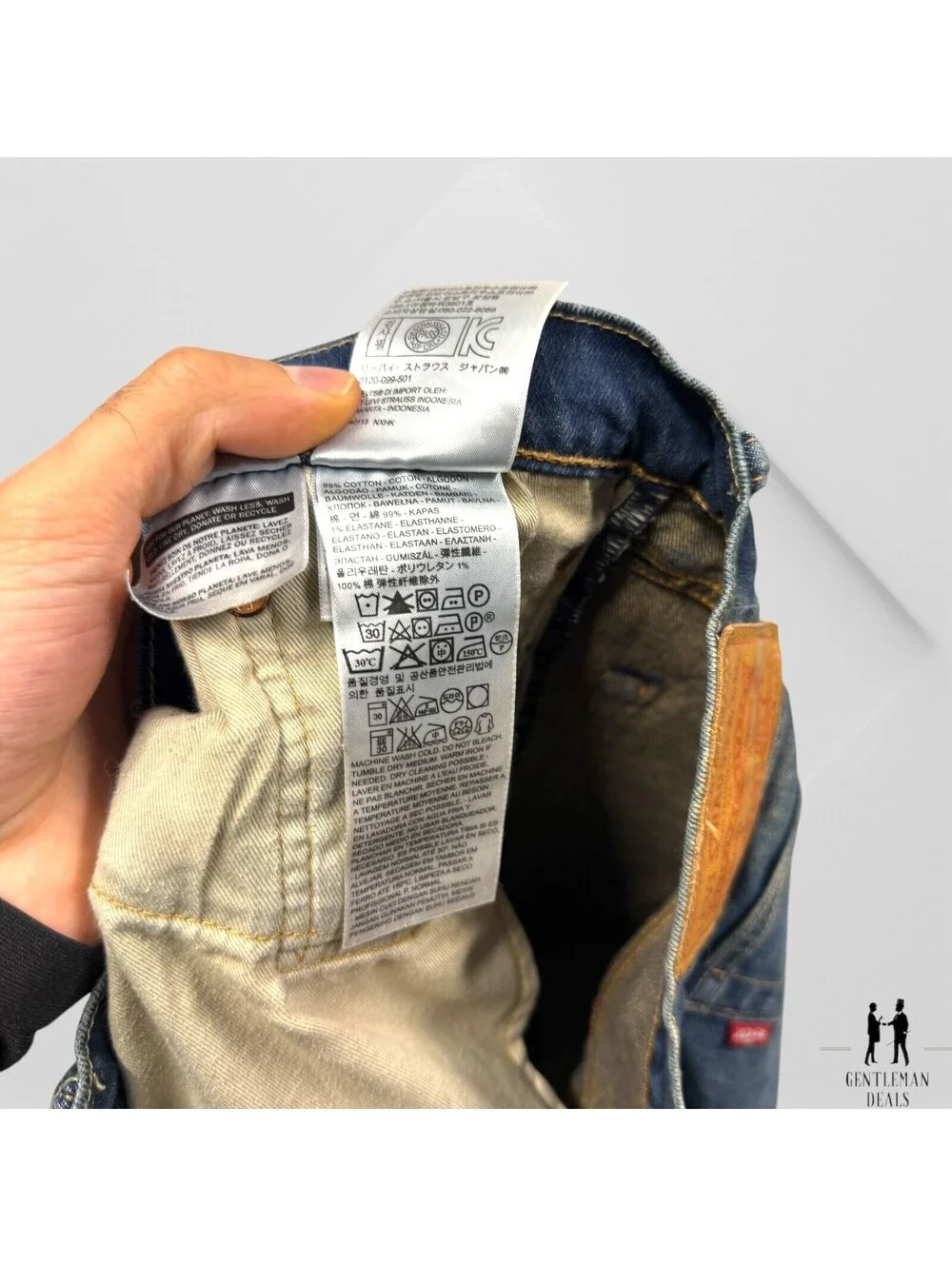 Levis Mens Jeans Blue 34x31 Stretch Denim 511 Slim Straight 5 Pocket Casual